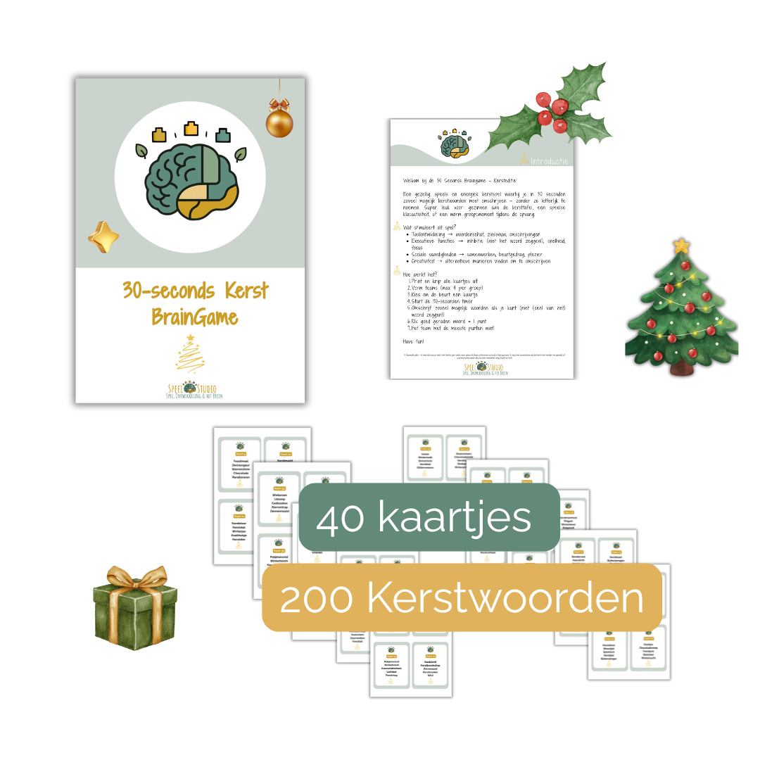 30 seconds Kersteditie Braingame SpeelStudio