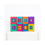 Connetix magnetische tegels Bright Portal Pack 48 stuks met kleurrijke doorzichtige vormen