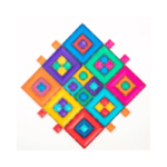 Connetix magnetische tegels Bright Portal Pack 48 stuks met kleurrijke doorzichtige vormen