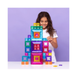 Connetix magnetische tegels Bright Portal Pack 48 stuks met kleurrijke doorzichtige vormen