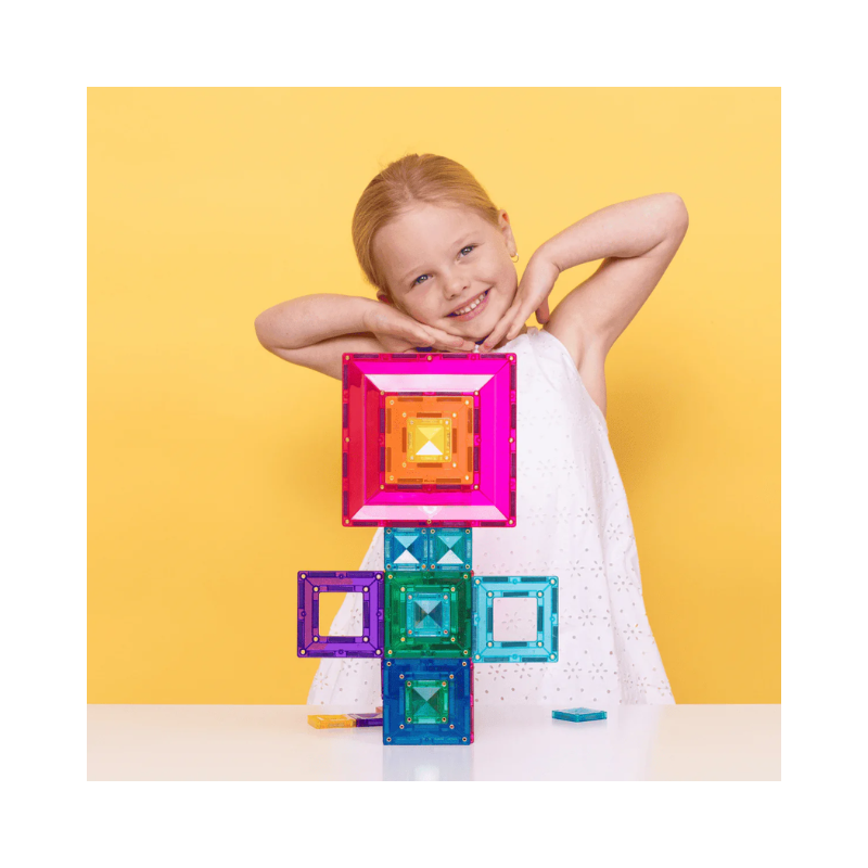 Connetix magnetische tegels Bright Portal Pack 48 stuks met kleurrijke doorzichtige vormen