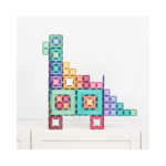 Connetix magnetische tegels Pastel Portal Set 48 stuks met kleurrijke doorzichtige vormen