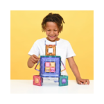 Connetix magnetische tegels Pastel Portal Set 48 stuks met kleurrijke doorzichtige vormen